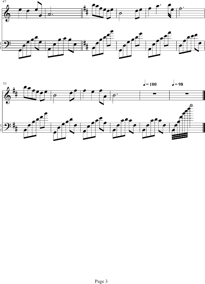 风信子钢琴曲谱（图3）