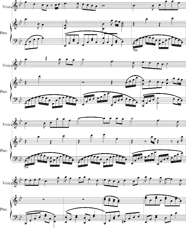 花园-弹唱版钢琴曲谱（图4）