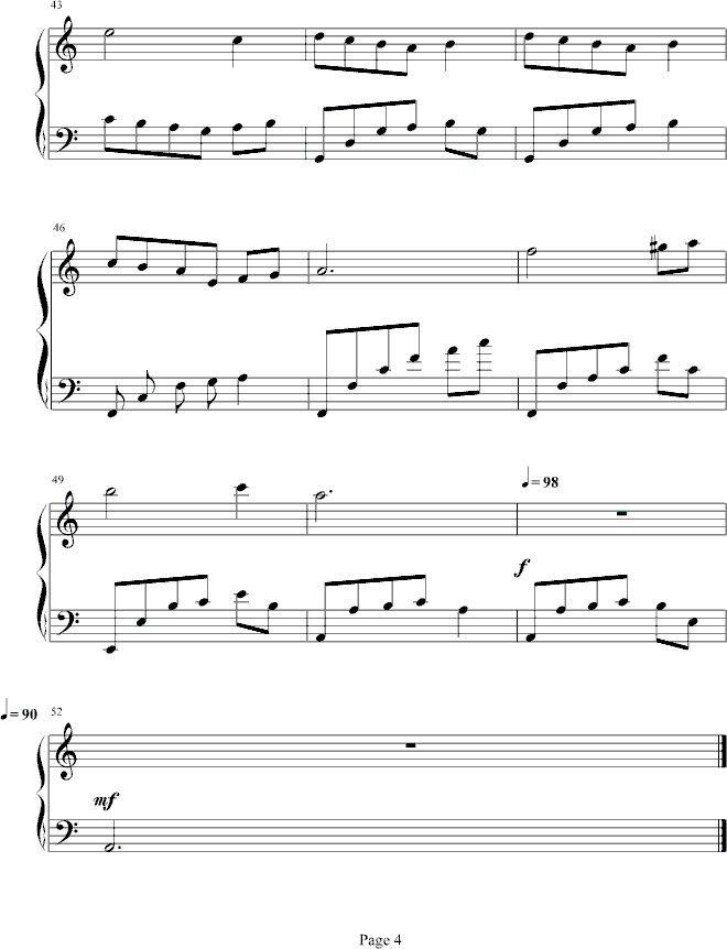 大阿福钢琴曲谱（图4）