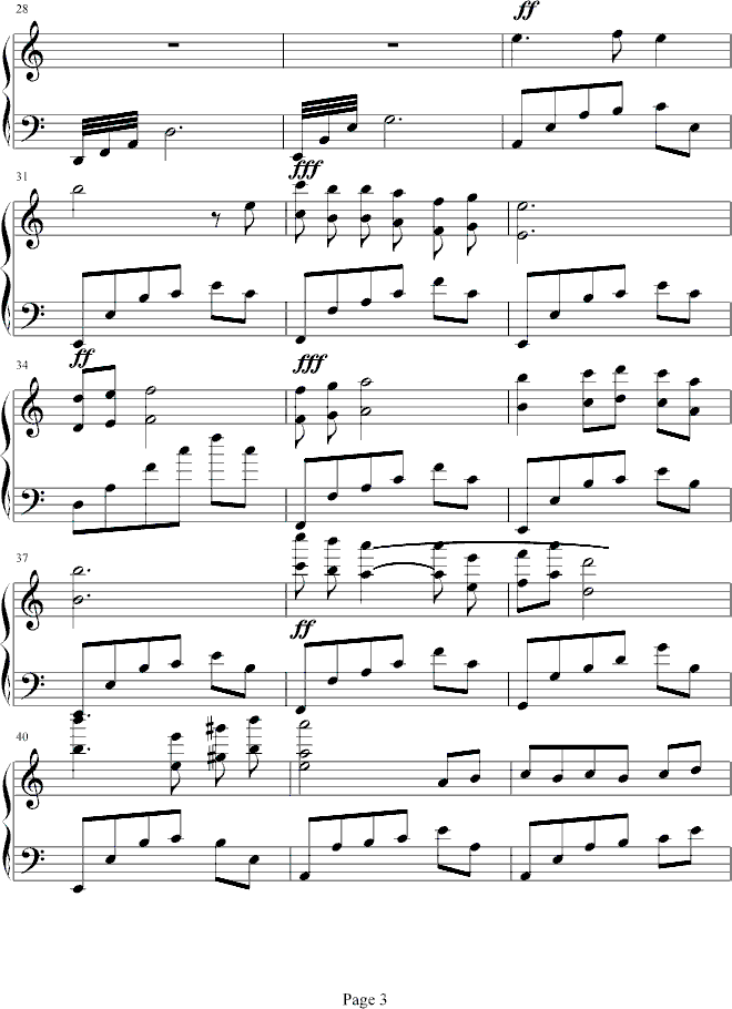 大阿福钢琴曲谱（图3）