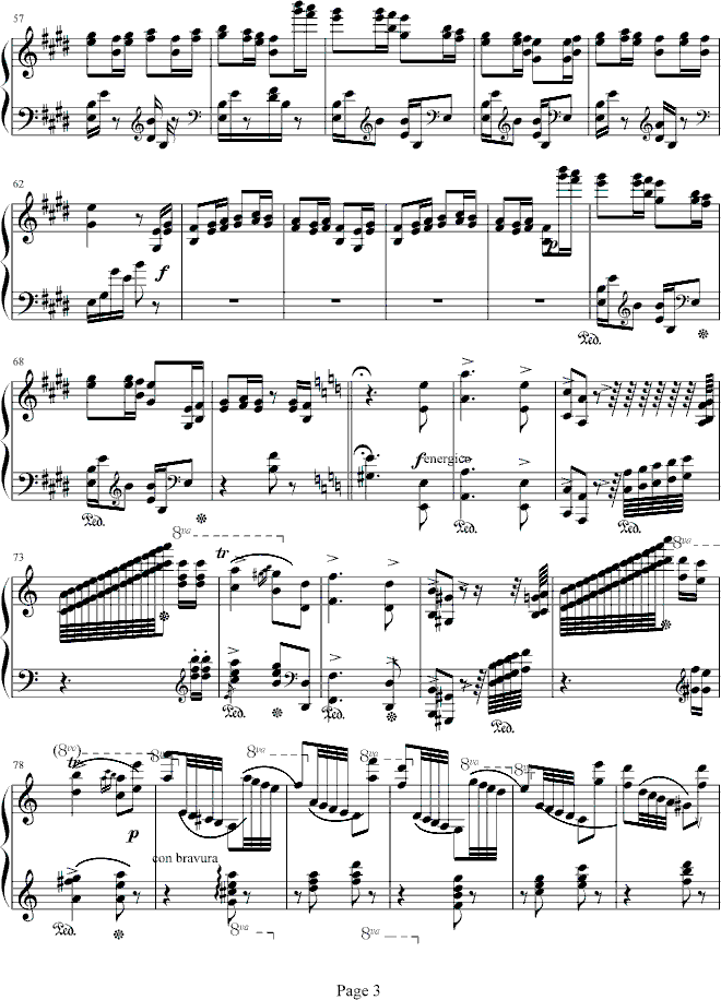 练习曲狩猎钢琴曲谱（图3）