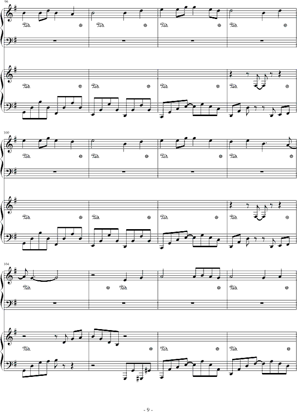 海浪钢琴曲谱（图9）