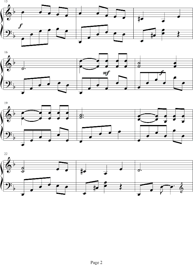 雪の誤解钢琴曲谱（图2）