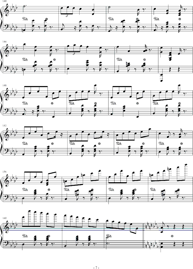精灵-爵士钢琴钢琴曲谱（图7）