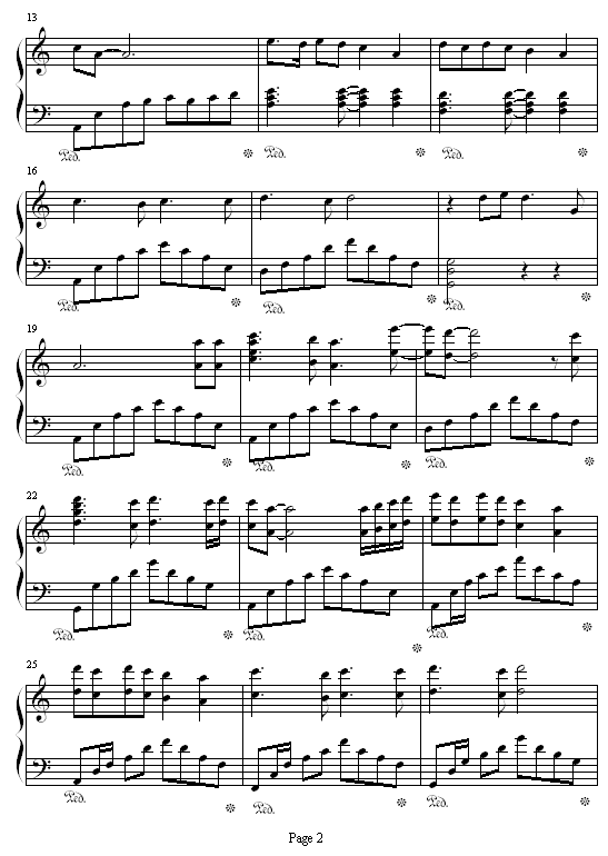 你的眼神钢琴曲谱（图2）