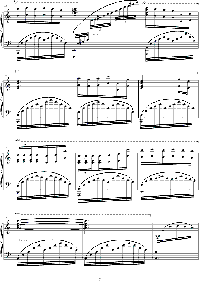 独角戏钢琴曲谱（图5）