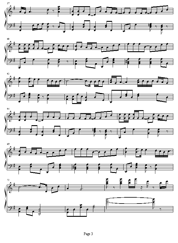 握你的手钢琴曲谱（图3）