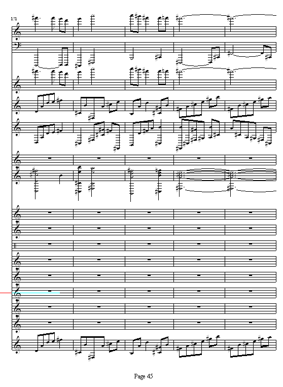 完美世界之童话故事钢琴曲谱（图45）