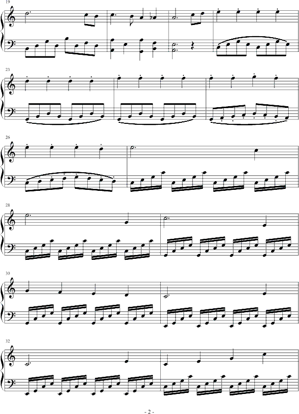 伤感钢琴曲谱（图2）