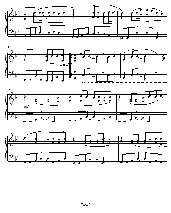 第二世钢琴曲谱（图3）