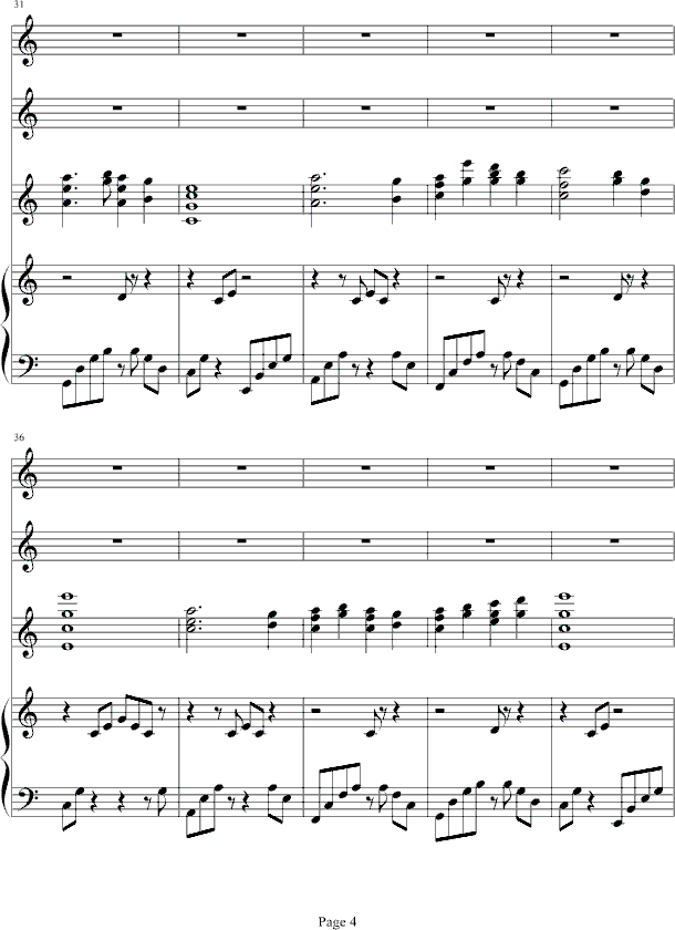 清风拂月钢琴曲谱（图4）