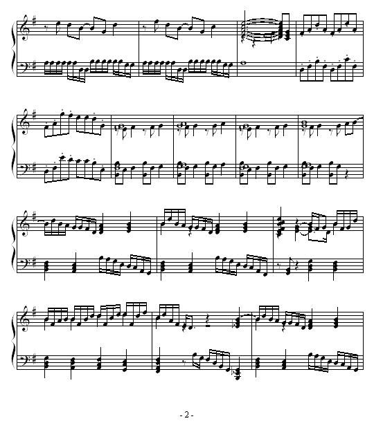 遐想曲1钢琴曲谱（图2）