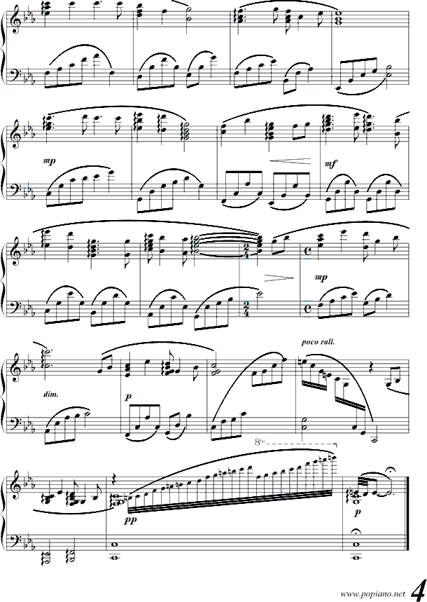 Princess Mononoke钢琴曲谱（图4）