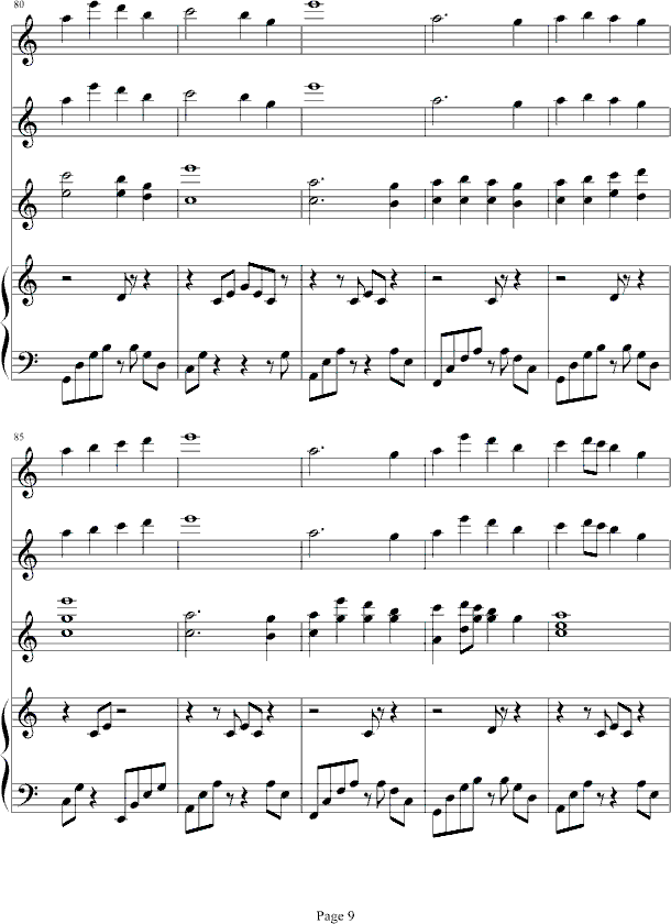清风拂月钢琴曲谱（图9）