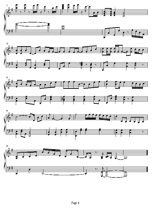 握你的手钢琴曲谱（图4）