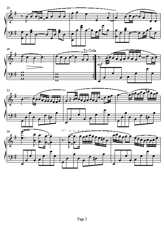 香水钢琴曲谱（图3）