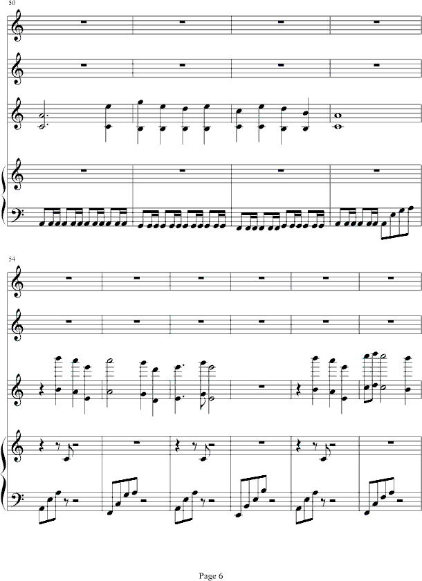 清风拂月钢琴曲谱（图6）
