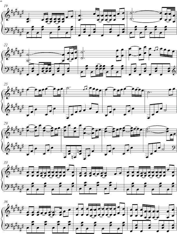 Holiday钢琴曲谱（图2）