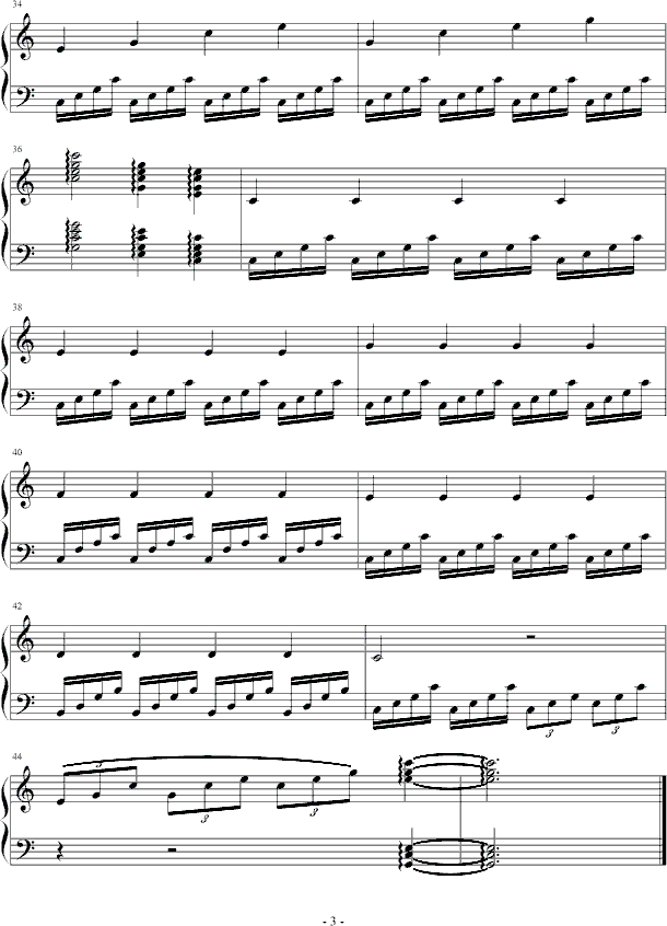 伤感钢琴曲谱（图3）