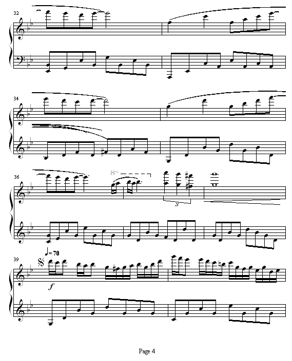 星空的钢琴手钢琴曲谱（图4）