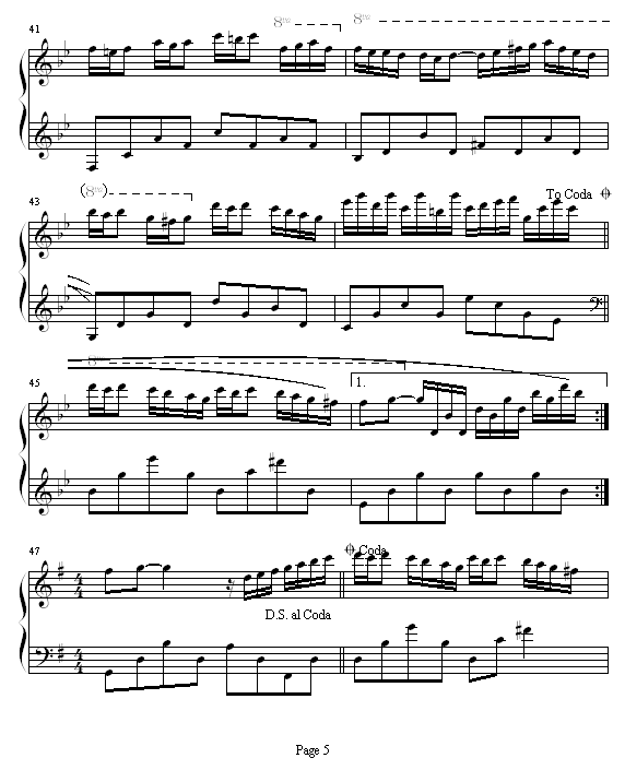 星空的钢琴手钢琴曲谱（图5）