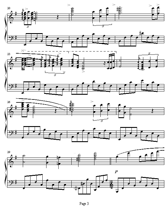星空的钢琴手钢琴曲谱（图3）