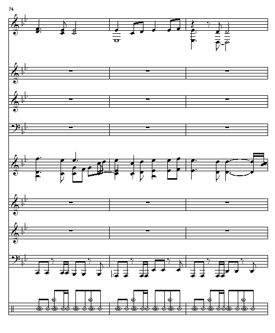 布拉格广场-緋村剑心版钢琴曲谱（图25）