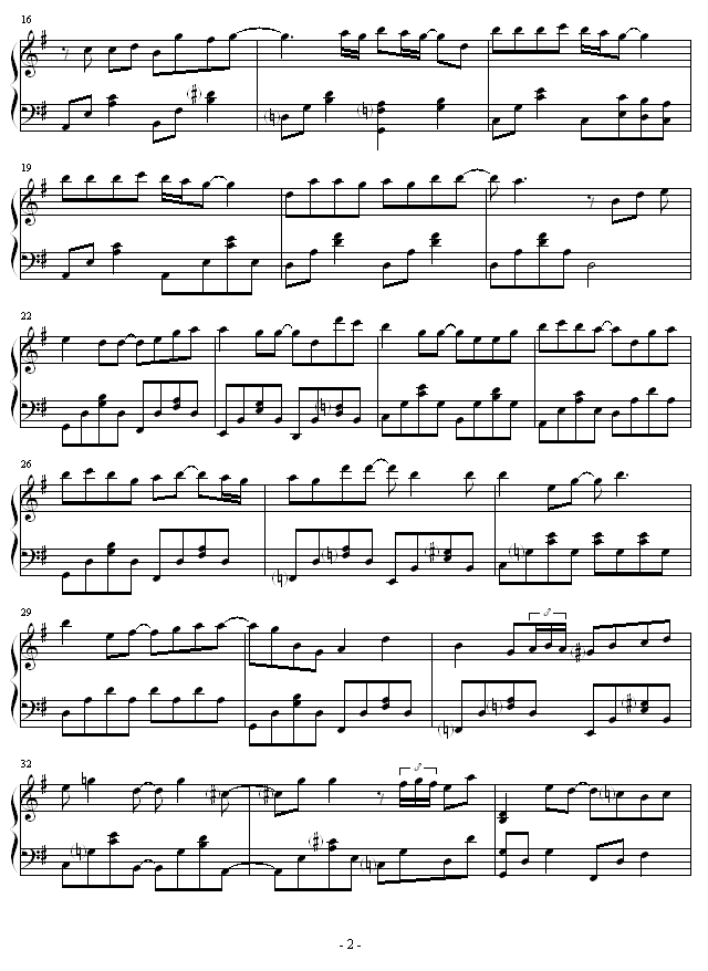 心乱如麻钢琴曲谱（图2）