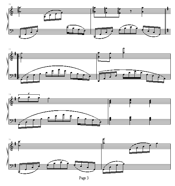 晨曦之光钢琴曲谱（图3）