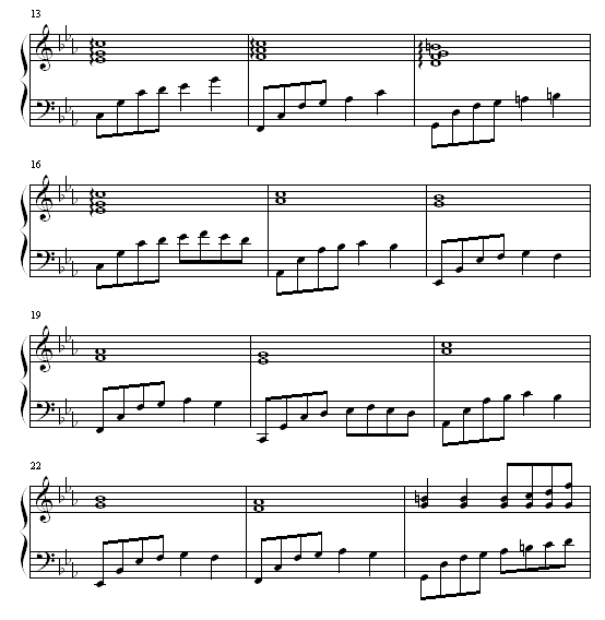 星空恋曲钢琴曲谱（图2）
