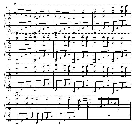 北极的夜晚钢琴曲谱（图4）