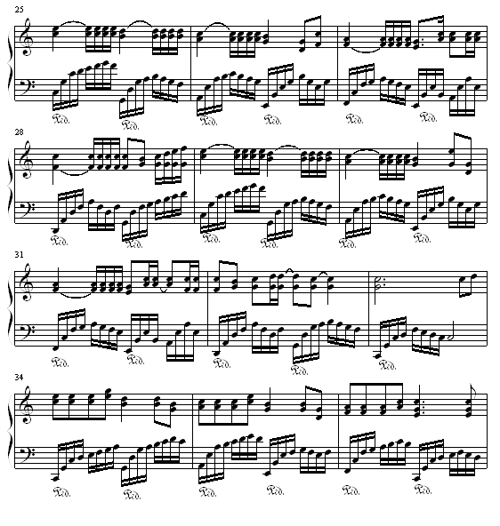 冬季的旋律钢琴曲谱（图3）