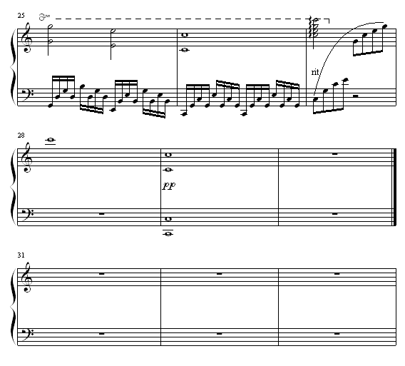 雨后的心情钢琴曲谱（图3）