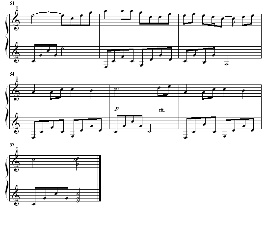 童话- 浪客剑心 简易C调版钢琴曲谱（图3）