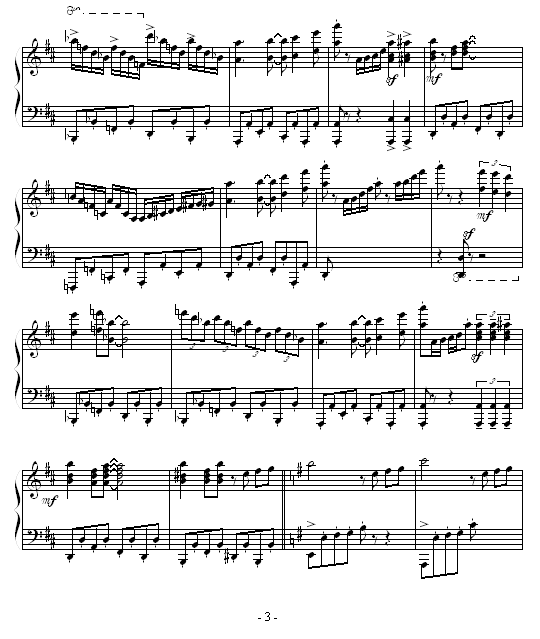 快乐的人们钢琴曲谱（图3）