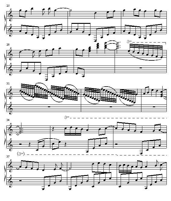北极的夜晚钢琴曲谱（图3）