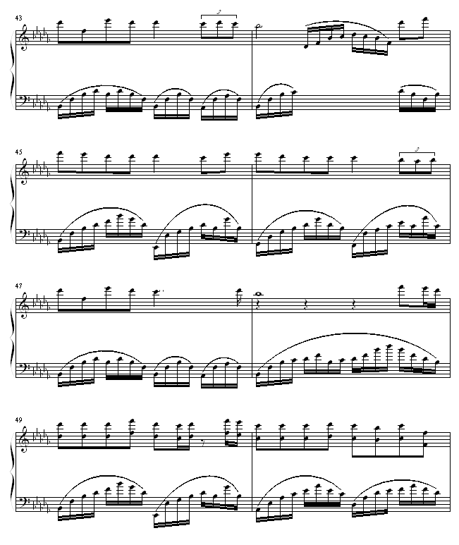 勿忘我钢琴曲谱（图5）