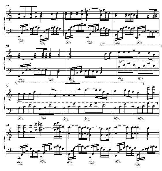 冬季的旋律钢琴曲谱（图4）