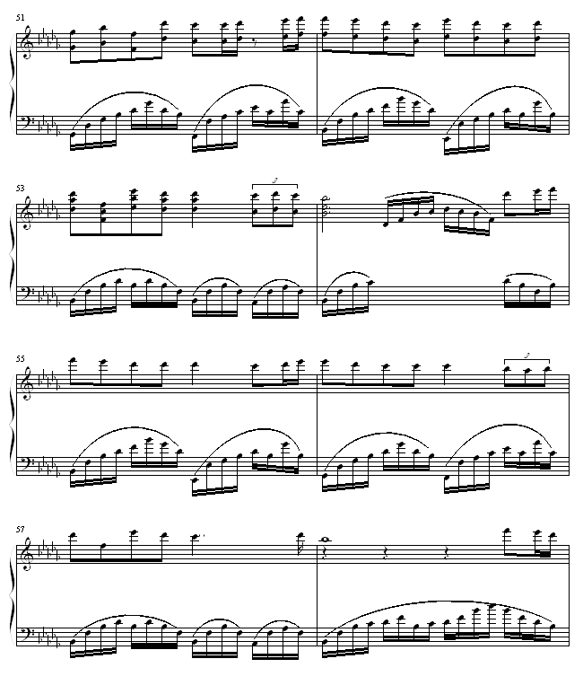 勿忘我钢琴曲谱（图6）