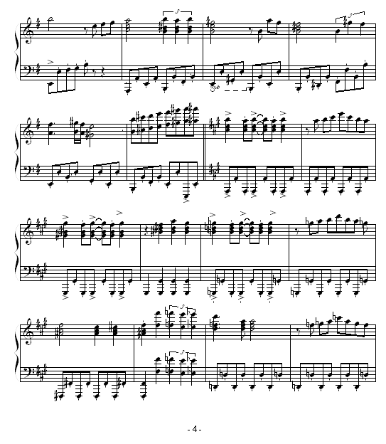 快乐的人们钢琴曲谱（图4）