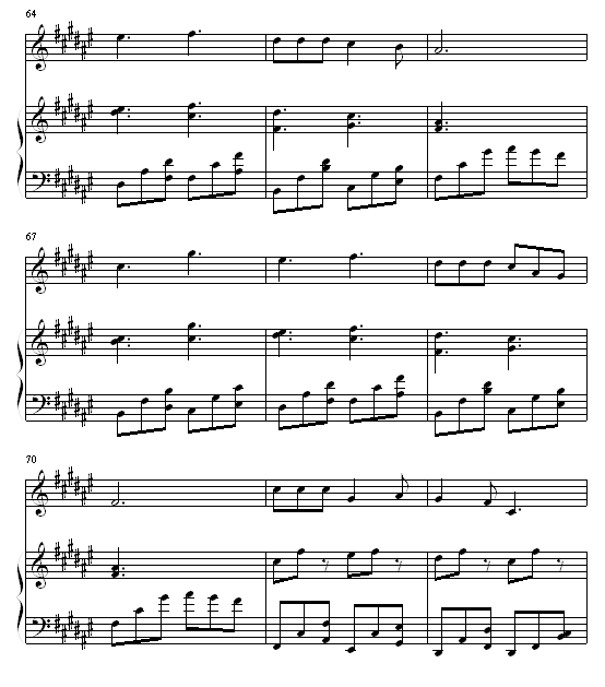 过云雨钢琴曲谱（图8）
