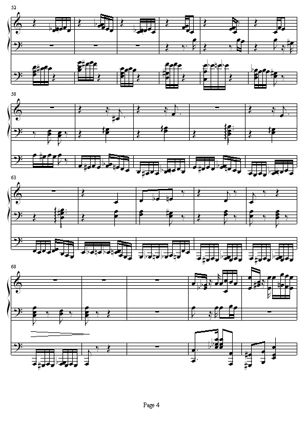 李斯特的帕格尼尼练习曲No. 6钢琴曲谱（图4）