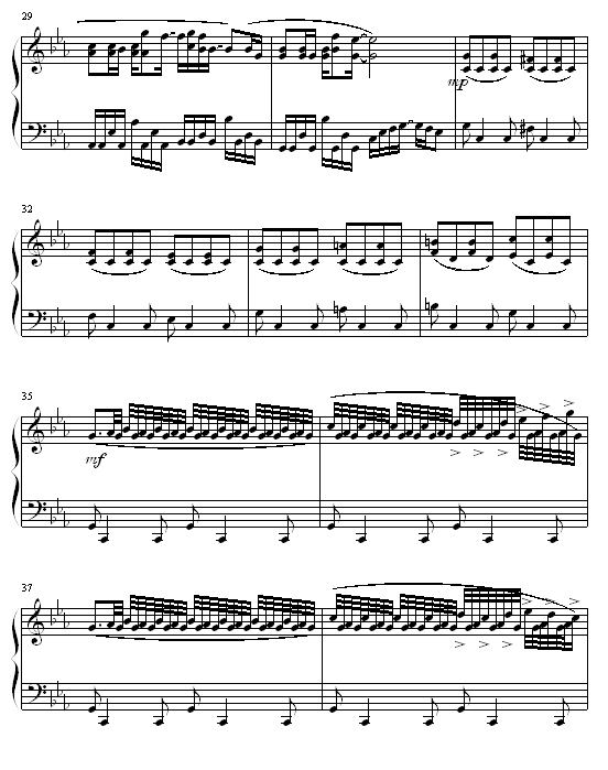 活着VIVA钢琴曲谱（图4）