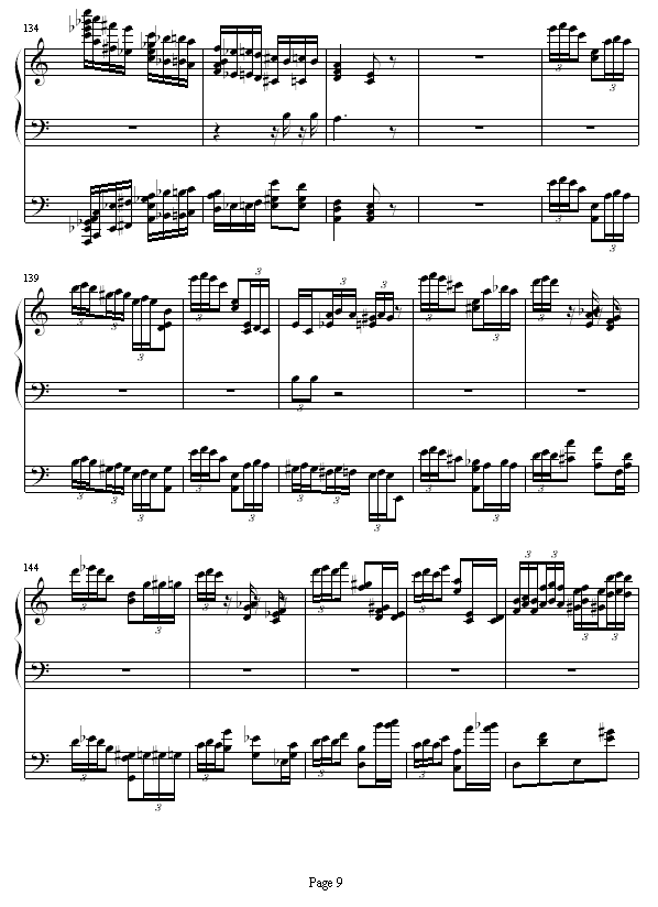 李斯特的帕格尼尼练习曲No. 6钢琴曲谱（图9）