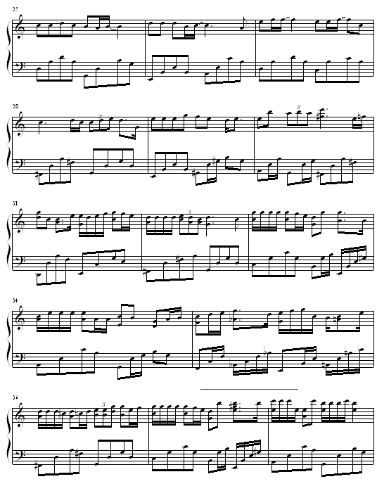 南瓜车钢琴曲谱（图3）