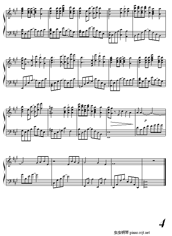 杯子钢琴曲谱（图4）