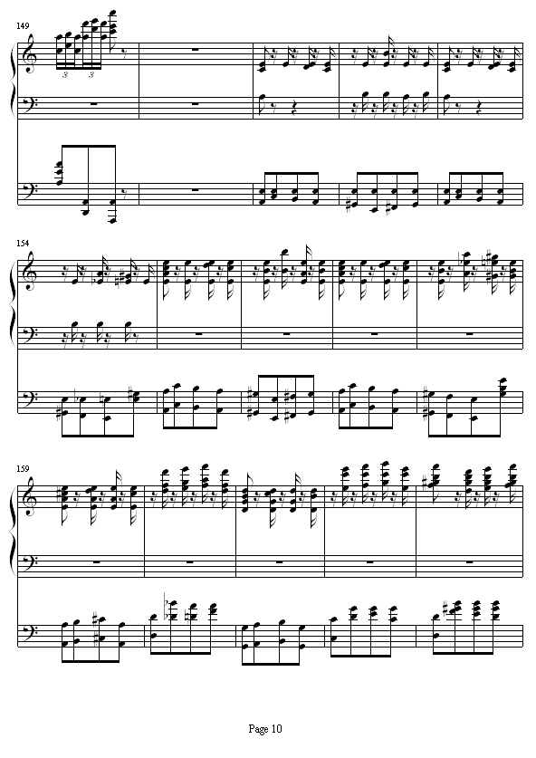 李斯特的帕格尼尼练习曲No. 6钢琴曲谱（图10）