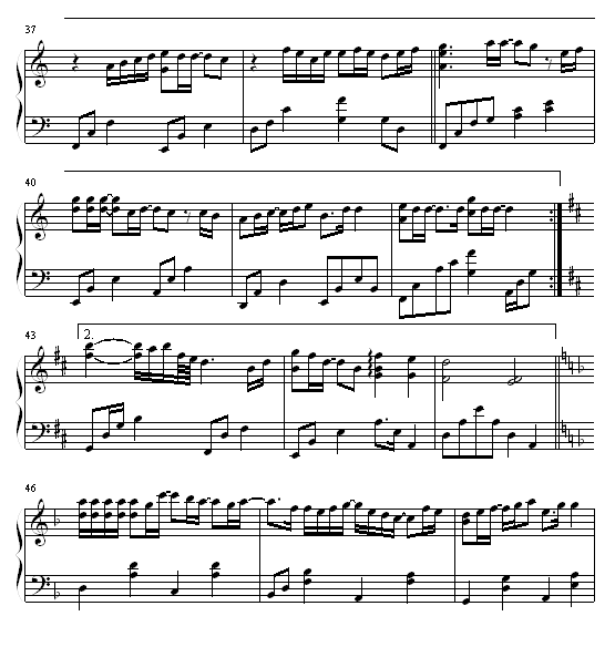 青春考卷钢琴曲谱（图4）