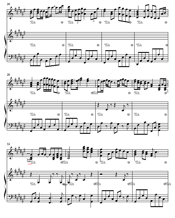 饮歌 - shy﹏.上传版钢琴曲谱（图3）