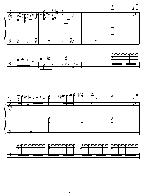 李斯特的帕格尼尼练习曲No. 6钢琴曲谱（图12）